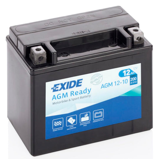 Batería Exide AGM12-10 Moto AGM Ready 12 V 10 Ah