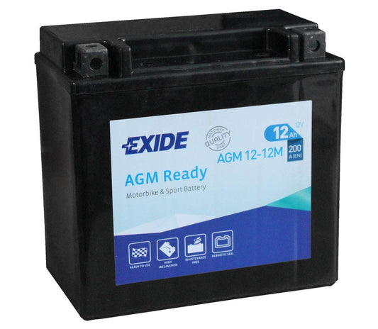 Batería Exide AGM12-12M Moto AGM Ready 12 V 12 Ah