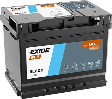 Batería Exide EL600 EFB Start-Stop 12 V 60 Ah