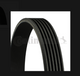 Correa trapecial poli V 6PK1115