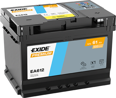 Batería Exide EA612 Premium 12 V 61 Ah