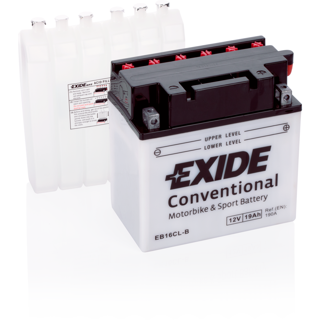 Batería Exide EB16CL-B Moto Conventional 12 V 19 Ah
