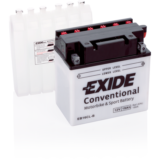 Batería Exide EB16CL-B Moto Conventional 12 V 19 Ah