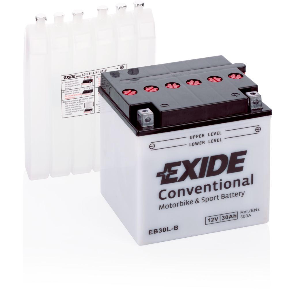 Batería Exide EB30L-B Moto Conventional 12 V 30 Ah