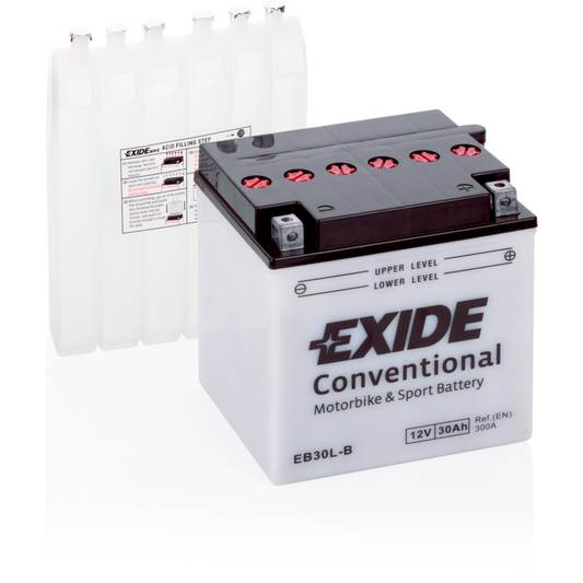 Batería Exide EB30L-B Moto Conventional 12 V 30 Ah
