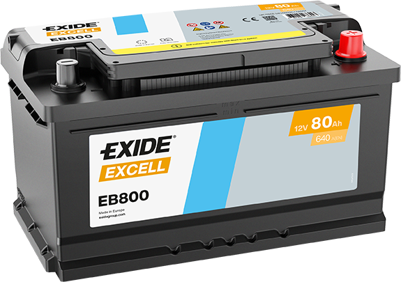 Batería Exide EB800 Excell 12 V 80 Ah