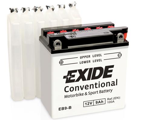 Batería Exide EB9-B Moto Conventional 12 V 9 Ah