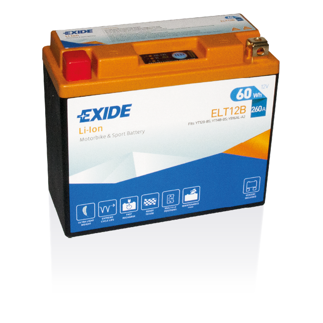 Batería Exide ELT12B Moto Li-Ion 12 V 5 Ah