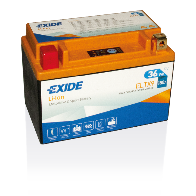 Batería Exide ELTX9 Moto Li-Ion 12 V 3 Ah
