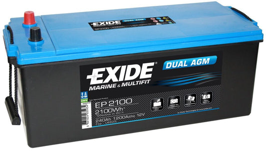 Batería Exide EP2100 Marine Dual AGM 12 V 240 Ah