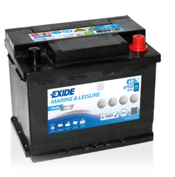 Batería Exide EP500 Marine Dual AGM 12 V 60 Ah