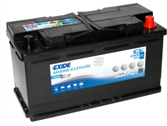 Batería Exide EP800 Marine Dual AGM 12 V 92 Ah