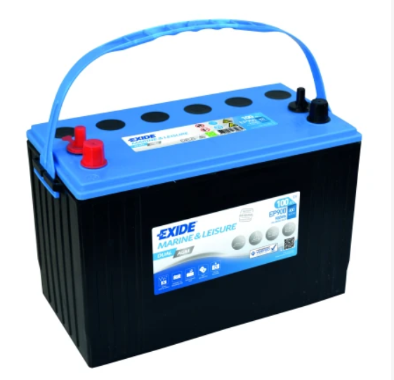 Batería Exide EP900 Marine Dual AGM 12 V 100 Ah