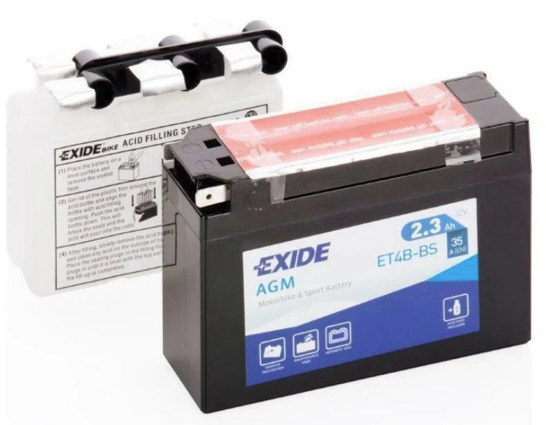 Batería Exide ET4B-BS Moto AGM 12 V 2,3 Ah