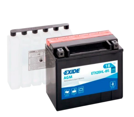 Batería Exide ETX20HL-BS Moto AGM 12 V 18 Ah