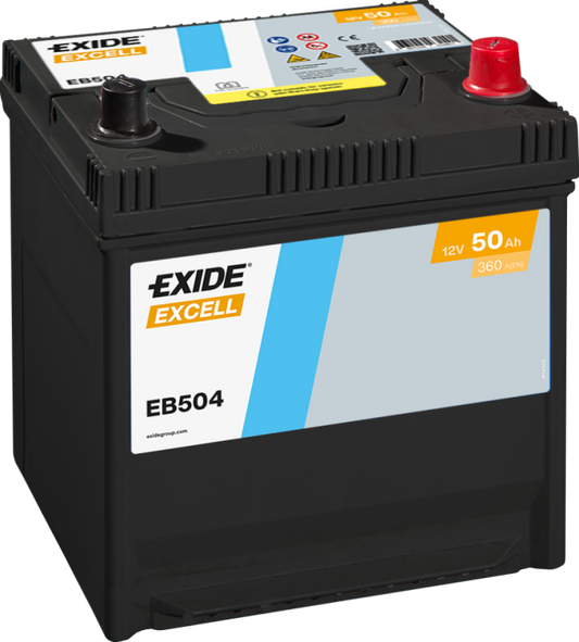 Batería Exide EB504 Excell 12 V 50 Ah