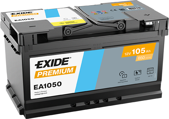 Batería Exide EA1050 Premium 12 V 105 Ah