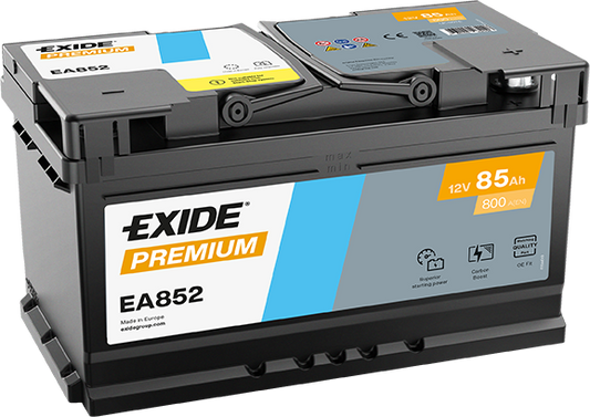 Batería Exide EA852 Premium 12 V 85 Ah