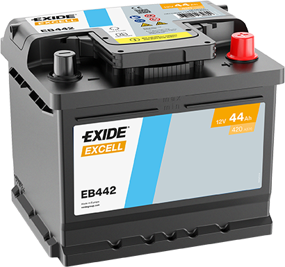Batería Exide EB442 Excell 12 V 44 Ah