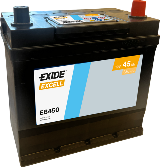Batería Exide EB450 Excell 12 V 45 Ah