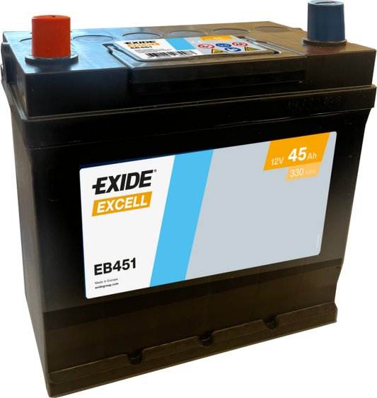 Batería Exide EB451 Excell 12 V 45 Ah