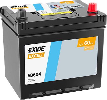Batería Exide EB604 Excell 12 V 60 Ah