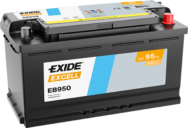 Batería Exide EB950 Excell 12 V 95 Ah