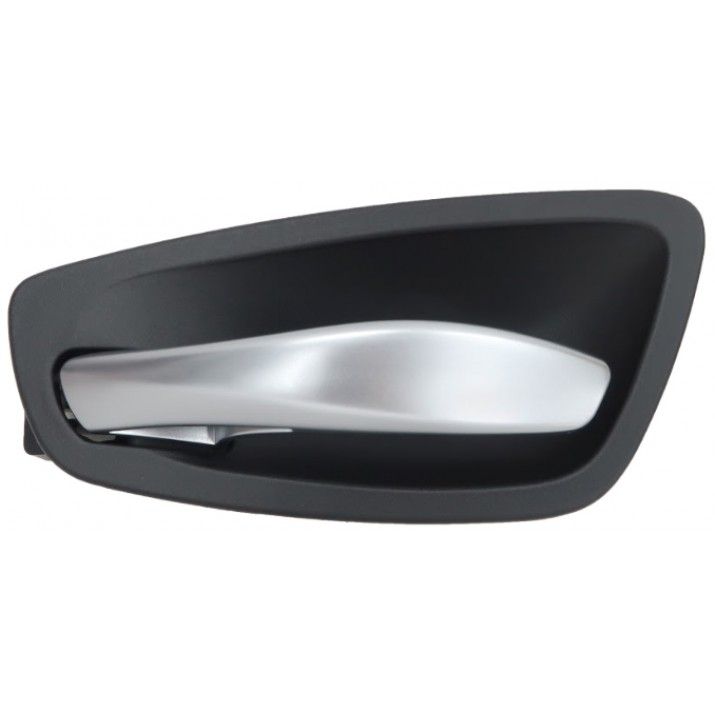 Manilla interior cromada y negra de puerta delantera o trasera — BMW S/1 E81/E87 (desde 08/2004) - izquierdo