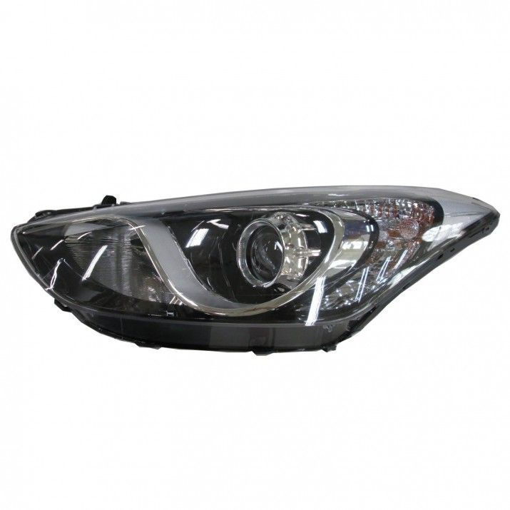 Faro con regulación eléctrica, motor e interior cromado (H7/H7/PY21W/W5W) — HYUNDAI I30 HATCHBACK (desde 2015) - izquierdo