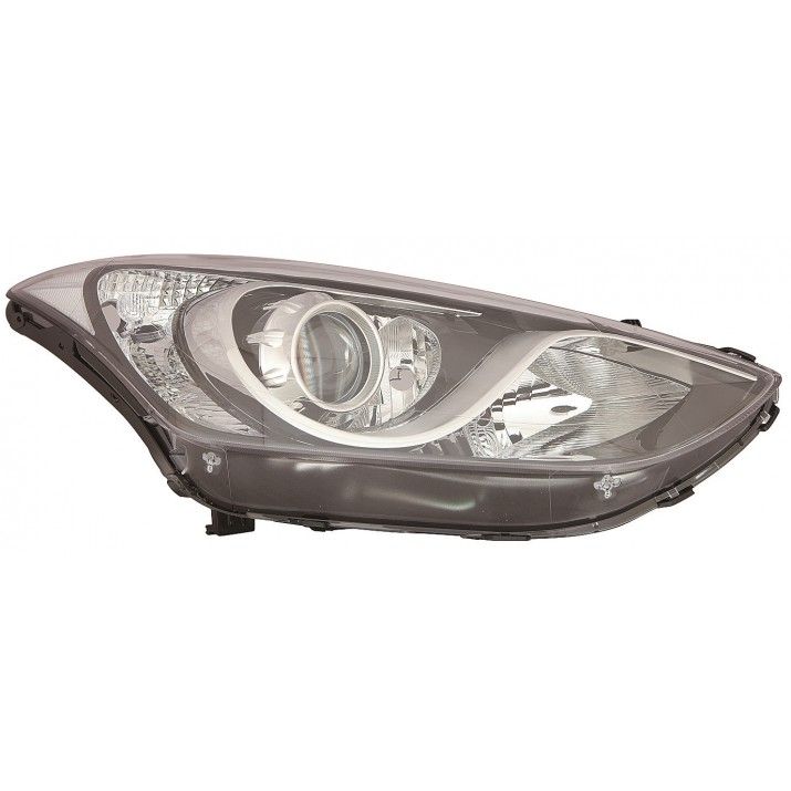 Faro con regulación eléctrica, motor e interior cromado (H7/H7/H7/PY21W/W5W) — HYUNDAI I30 HATCHBACK (desde 2015) - derecho