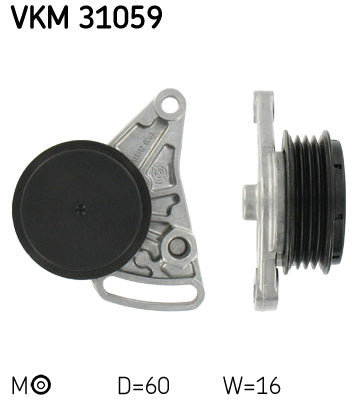 Tensor de correa, correa poli V SKF VKM 31059