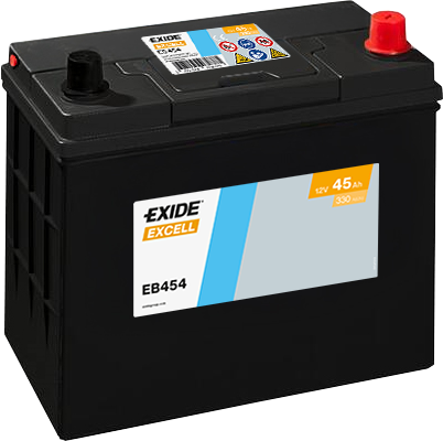 Batería Exide EB454 Excell 12 V 45 Ah