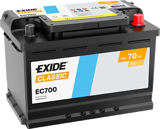 Batería Exide EC700 Classic 12 V 70 Ah