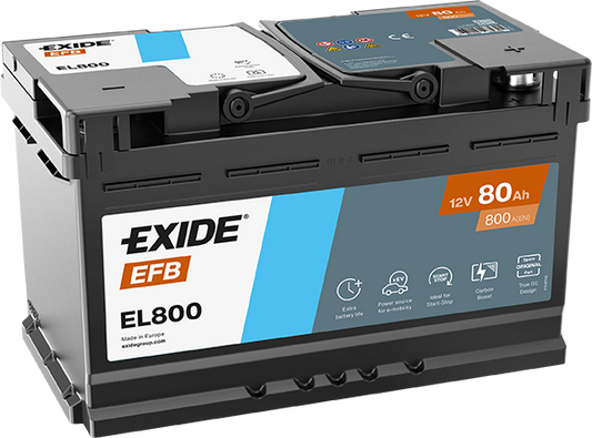 Batería Exide EL800 EFB Start-Stop 12 V 80 Ah