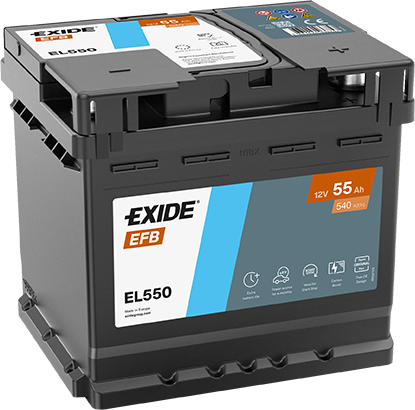 Batería Exide EL550 EFB Start-Stop 12 V 55 Ah