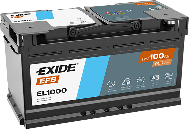 Batería Exide EL1000 EFB Start-Stop 12 V 100 Ah