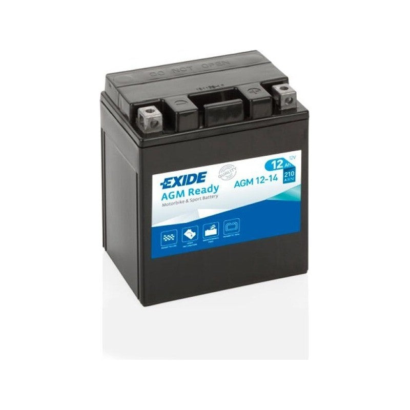 Batería Exide AGM12-14 Moto AGM Ready 12 V 12 Ah