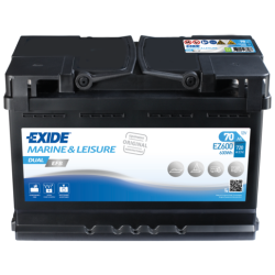 Batería Exide EZ600 Marine Dual EFB 12 V 70 Ah
