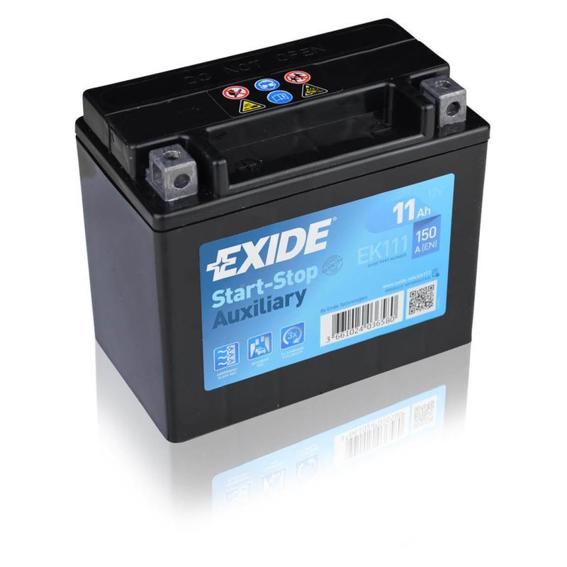 Batería Exide EK111 Auxiliar AGM 12 V 11 Ah