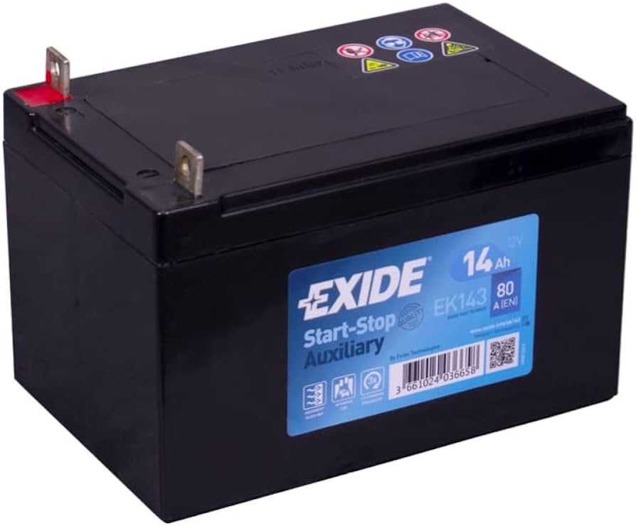 Batería Exide EK143 Auxiliar AGM 12 V 14 Ah