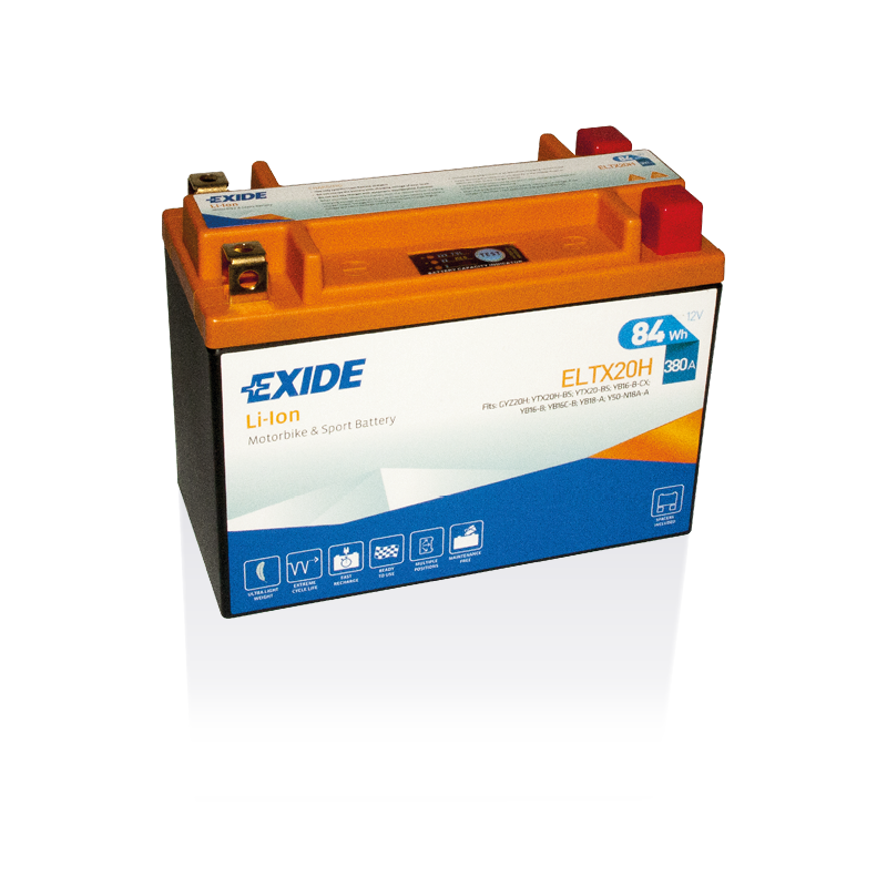 Batería Exide ELTX20H Moto Li-Ion 12 V 7 Ah