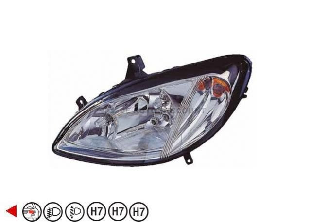 Faro delantero Mercedes Vito W639 2003–2010 H7+H7+H7 - izquierdo