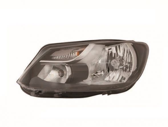 Faro delantero Volkswagen Caddy III fase 2 2010–2015 H4 negro - izquierdo