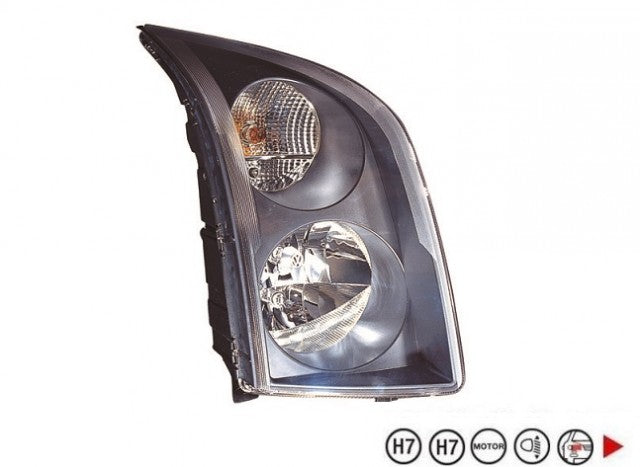 Faro delantero Volkswagen Crafter I fase 1 2006–2011 H7+H7+W5W - derecho