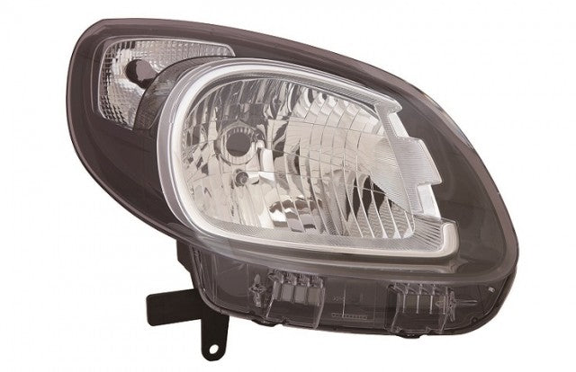 Faro delantero Renault Kangoo II fase 2 2013–2021 H4 negro - derecho