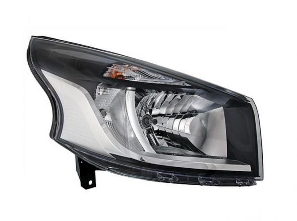 Faro delantero Renault Trafic III fase 1 2014–2019 H4 negro - derecho