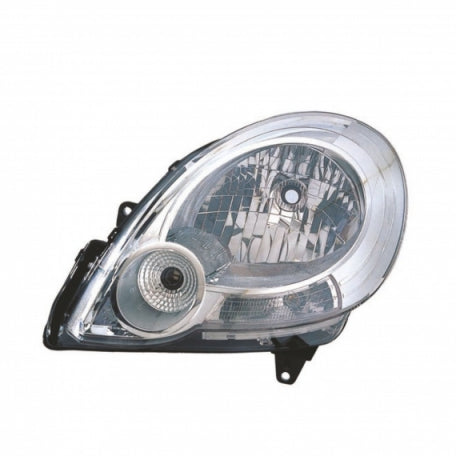 Faro delantero Renault Kangoo II fase 1 2008–2013 H4 luz diurna cromado - izquierdo