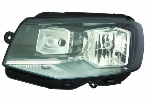 Faro delantero Volkswagen Transporter T6 fase 1 2015–2020 H4 con motor negro - izquierdo