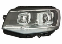 Faro delantero Volkswagen Transporter T6 fase 1 2015–2020 H7+H7 con motor negro - izquierdo