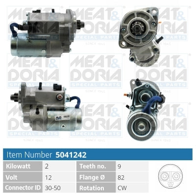 Motor de arranque MEAT & DORIA 5041242